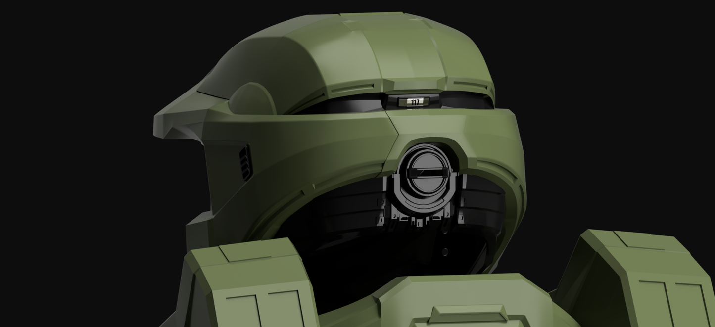 [Halo Infinite] GEN III MARK VI Master Chief Helmet 3D Print Files