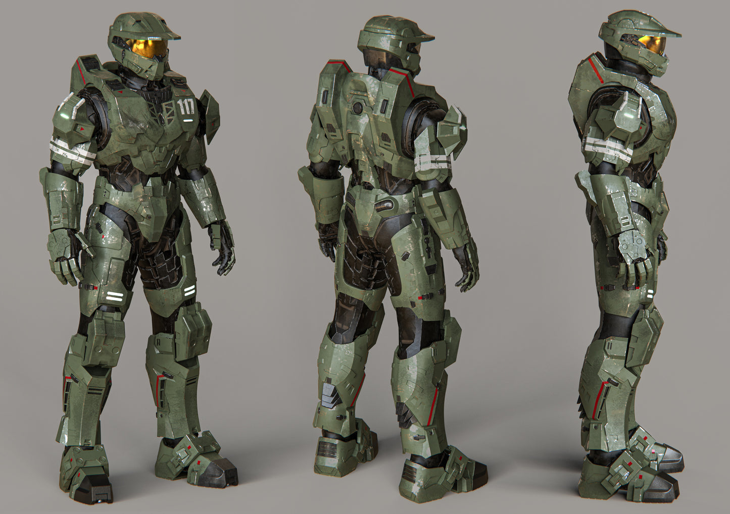 [Halo Legends] MARK IV-D Armor 3D Print Files